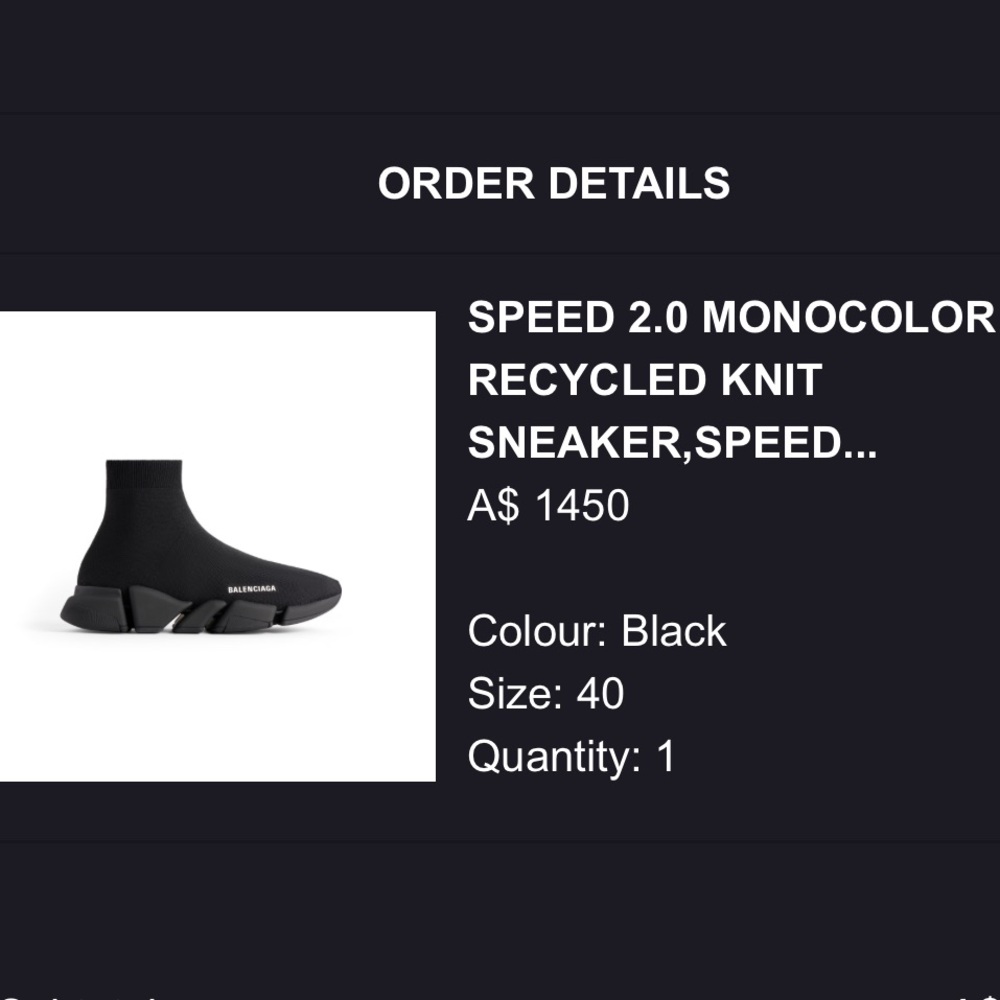 Balenciaga Black Monocolor Sneakers